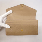 Louis Vuitton Wallet Monogram Empreinte Portefeuille Sarah Tourterelle — view 8