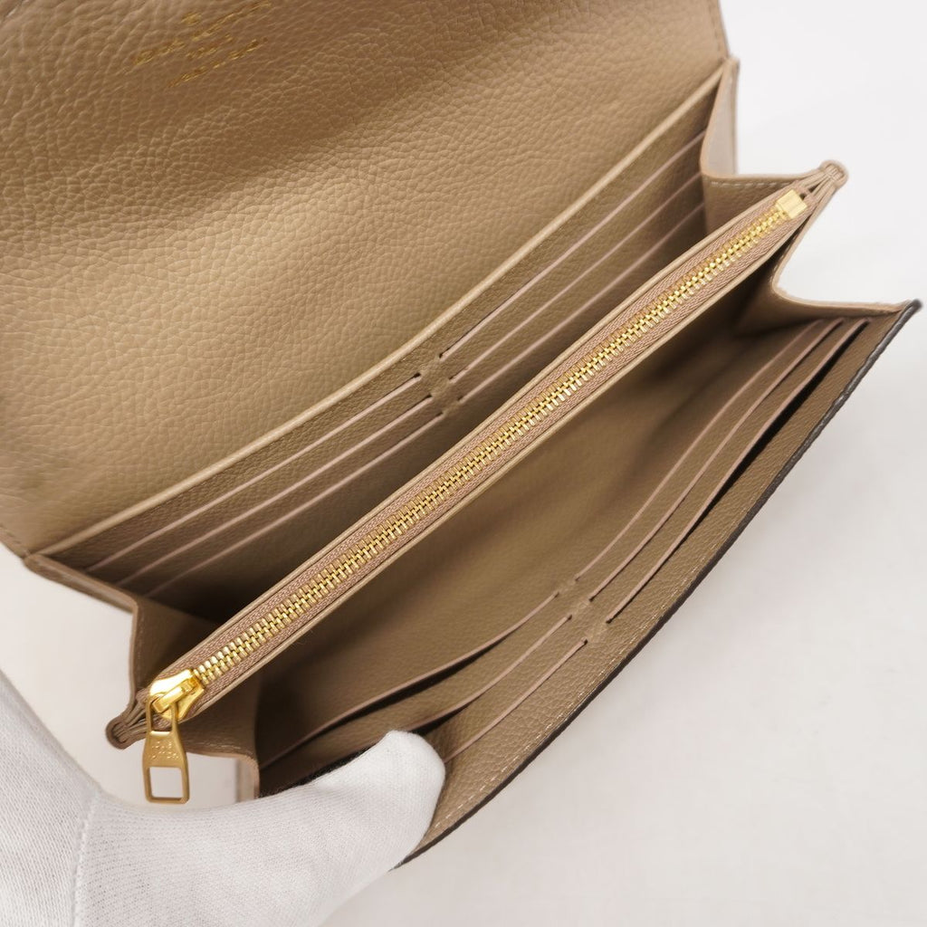 Louis Vuitton Wallet Monogram Empreinte Portefeuille Sarah Tourterelle — view 3
