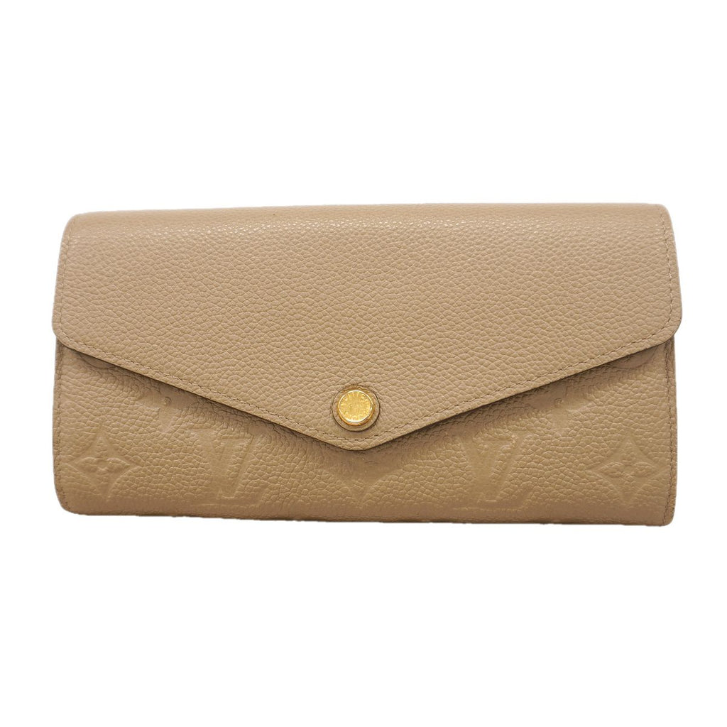 Louis Vuitton Wallet Monogram Empreinte Portefeuille Sarah Tourterelle