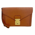 Louis Vuitton Clutch Epi Pochette Series Dragonne Kenya Brown