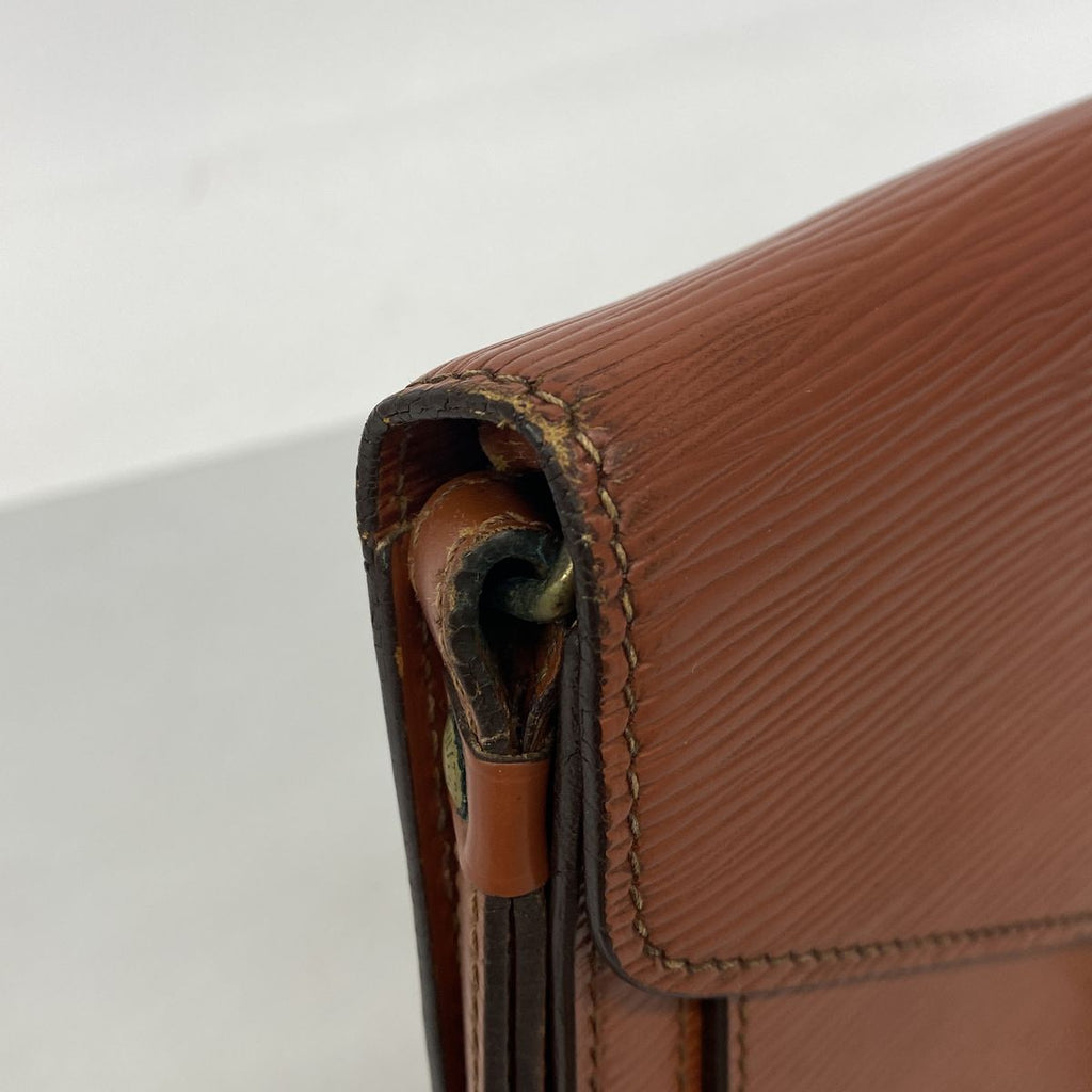 Louis Vuitton Clutch Epi Pochette Series Dragonne Kenya Brown — view 6