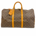 Louis Vuitton Boston Bag Monogram Keepall 50 Brown