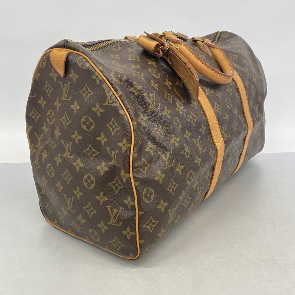 Louis Vuitton Boston Bag Monogram Keepall 50 Brown — view 2