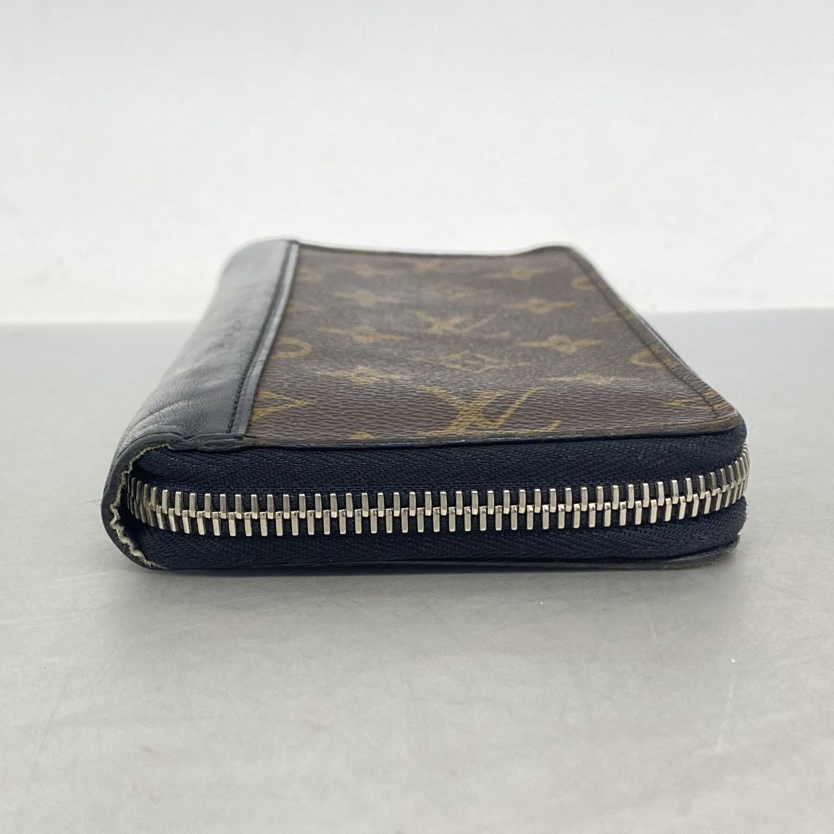 Louis Vuitton Wallet Monogram Macassar Zippy Vertical Brown Black — view 2