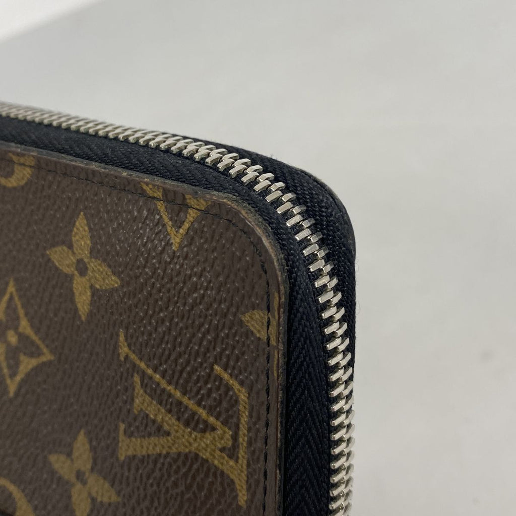 Louis Vuitton Wallet Monogram Macassar Zippy Vertical Brown Black — view 6