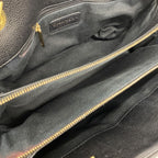 Chanel Chain Tote Bag Quilted Caviar Leather Black Gold — view 4