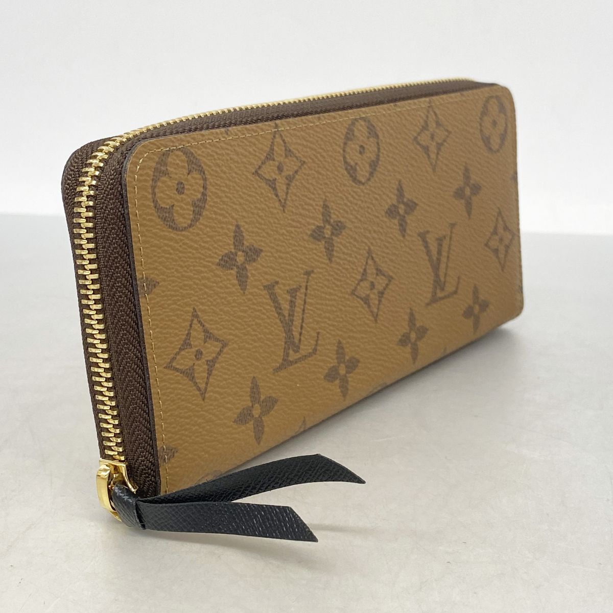 Louis Vuitton Wallet Monogram Reverse Portefeuille Clemence Brown — view 2