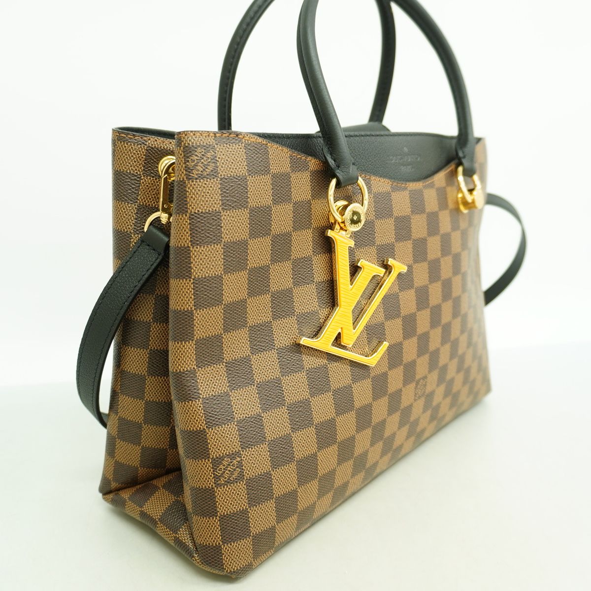 Louis Vuitton Tote Bag Damier LV Riverside Ebene Noir 2-Way — view 2