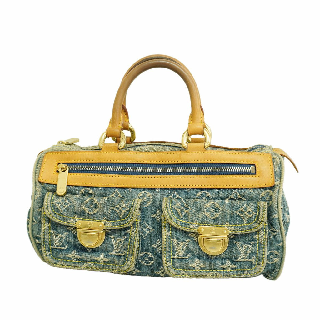Louis Vuitton Handbag Monogram Denim Neo Speedy Blue