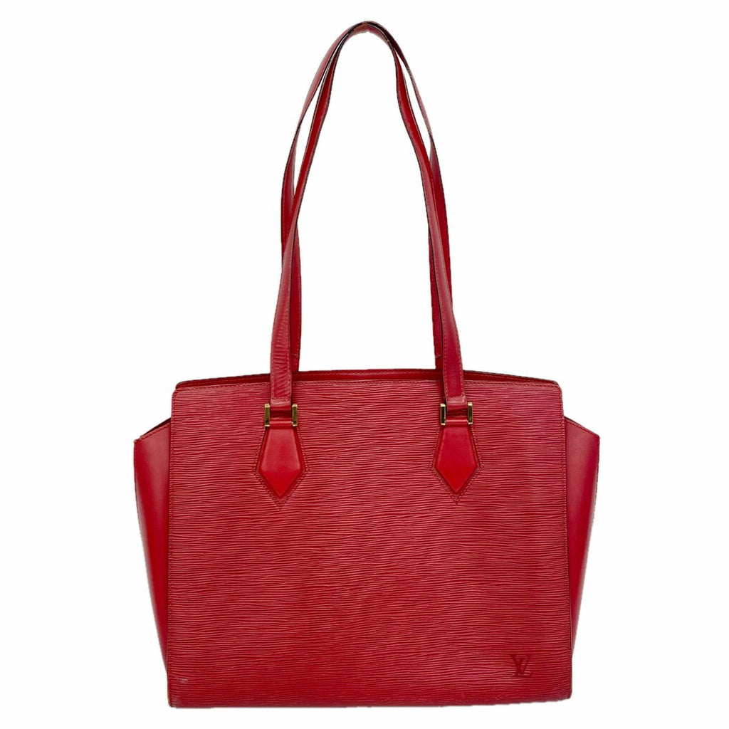 Louis Vuitton Shoulder Bag Epi Duplex Castilian Red