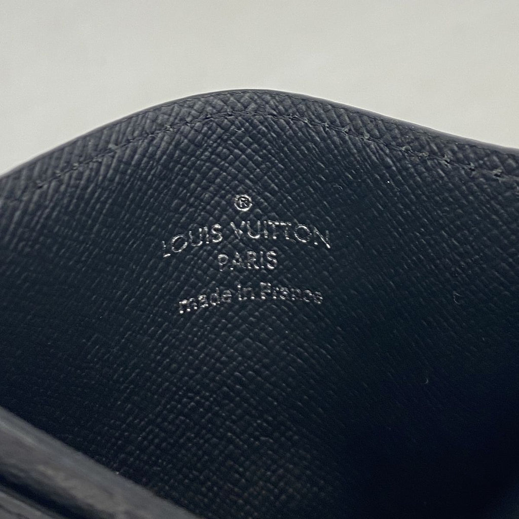 Louis Vuitton Card Case Monogram Eclipse Double Black — view 4