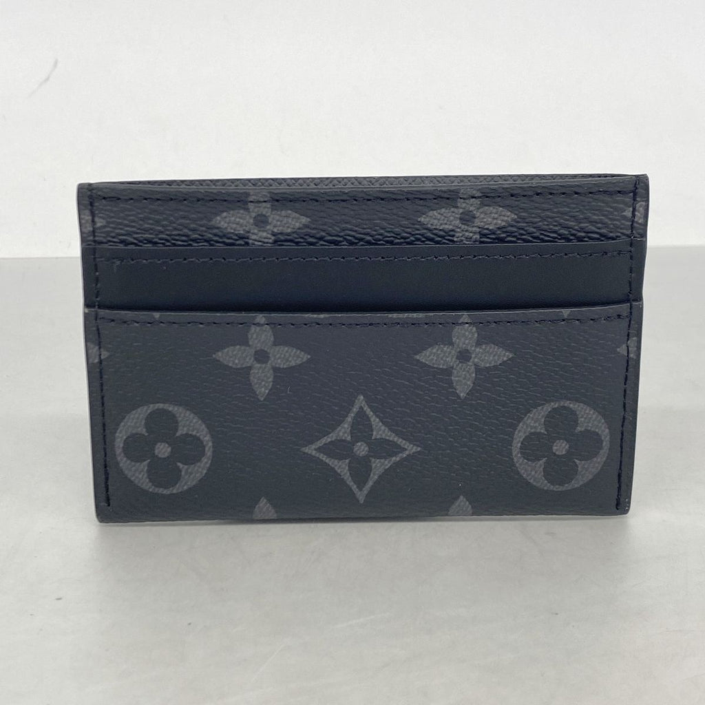 Louis Vuitton Card Case Monogram Eclipse Double Black — view 7