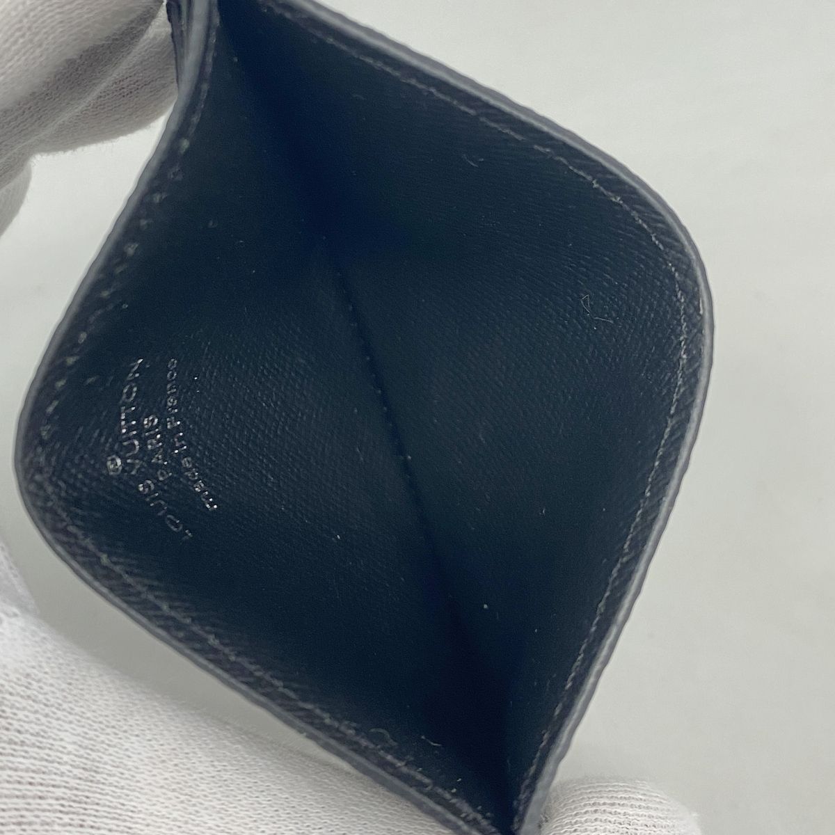 Louis Vuitton Card Case Monogram Eclipse Double Black — view 3