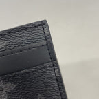 Louis Vuitton Card Case Monogram Eclipse Double Black — view 6