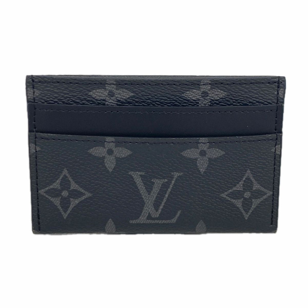 Louis Vuitton Card Case Monogram Eclipse Double Black