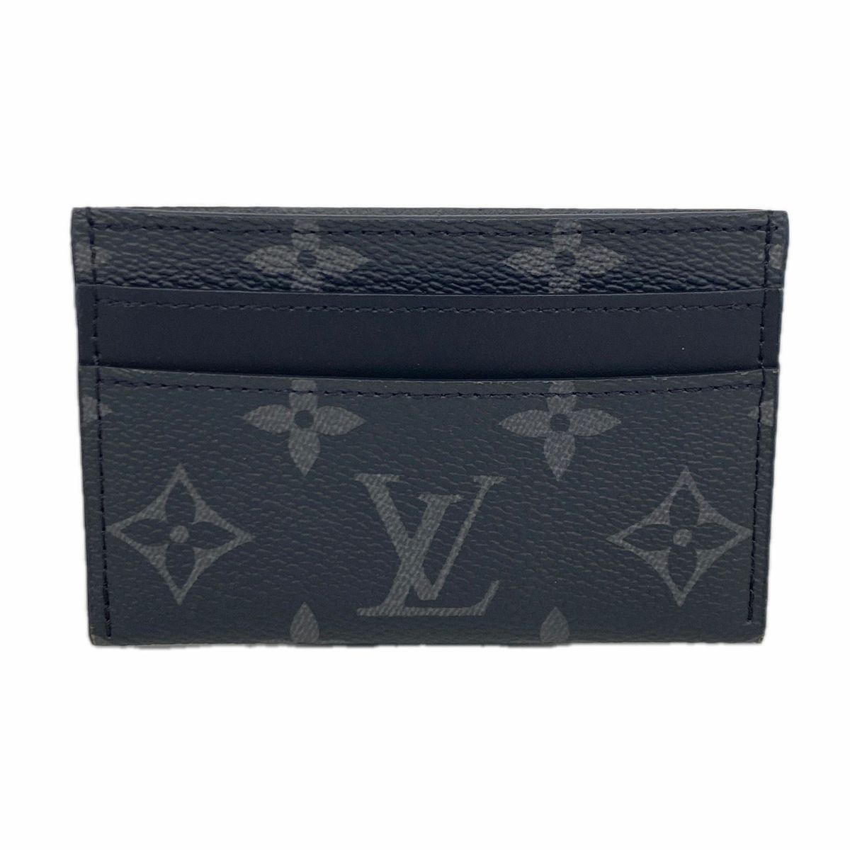 Louis Vuitton Card Case Monogram Eclipse Double Black