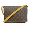 Louis Vuitton Shoulder Bag Monogram Musette Tango Long Strap Brown
