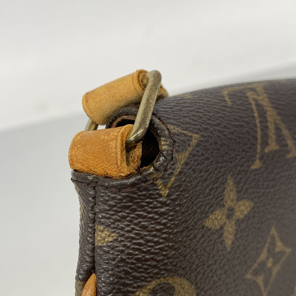 Louis Vuitton Shoulder Bag Monogram Musette Tango Long Strap Brown — view 7