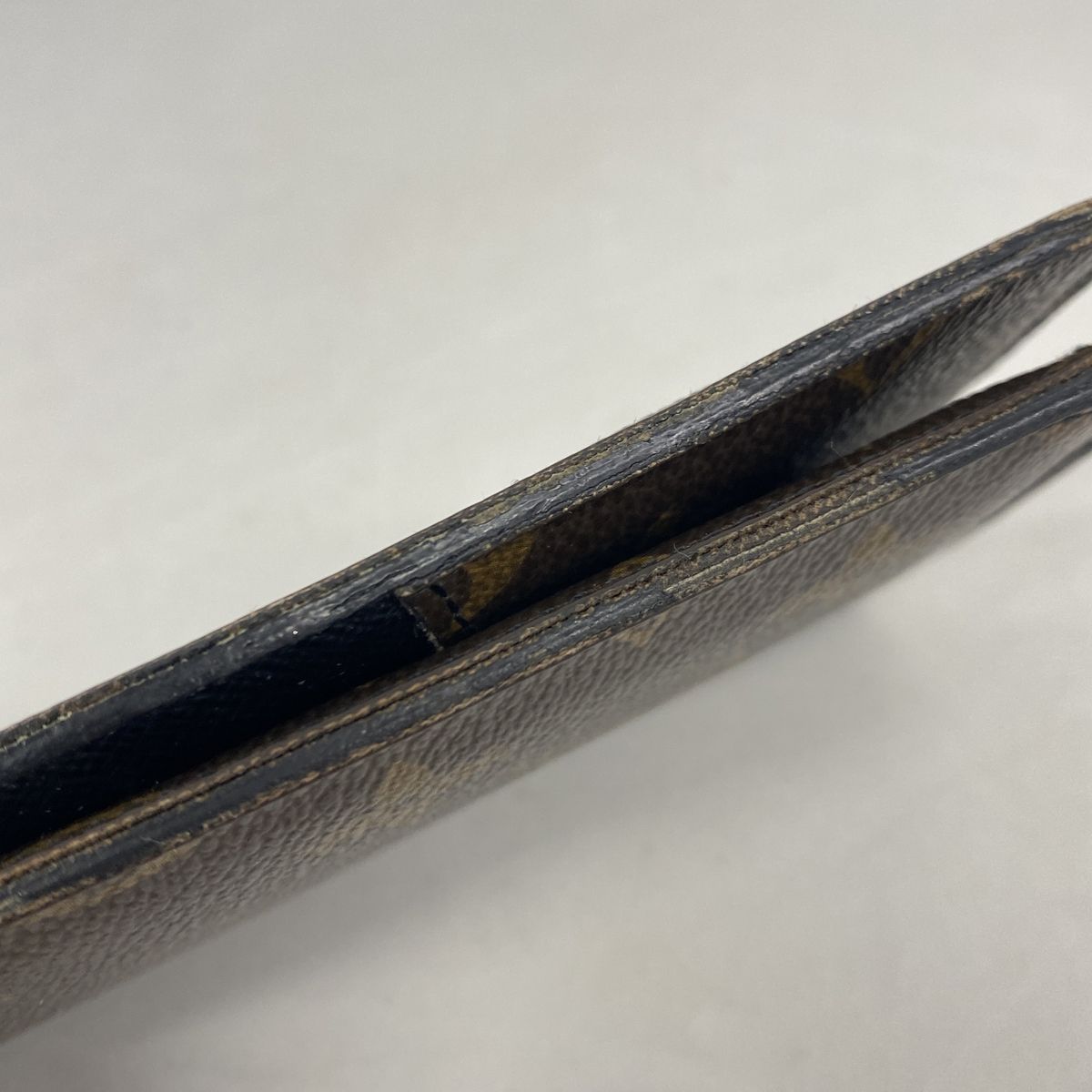 Louis Vuitton Wallet Monogram Macassar Portefeuille Tanon Brown Black — view 8