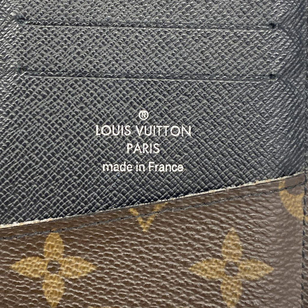 Louis Vuitton Wallet Monogram Macassar Portefeuille Tanon Brown Black — view 4