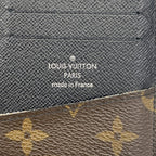 Louis Vuitton Wallet Monogram Macassar Portefeuille Tanon Brown Black — view 4