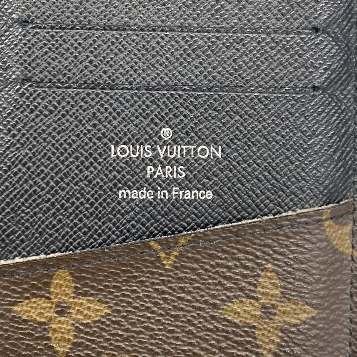 Louis Vuitton Wallet Monogram Macassar Portefeuille Tanon Brown Black — view 4