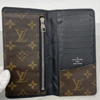Louis Vuitton Wallet Monogram Macassar Portefeuille Tanon Brown Black — view 3