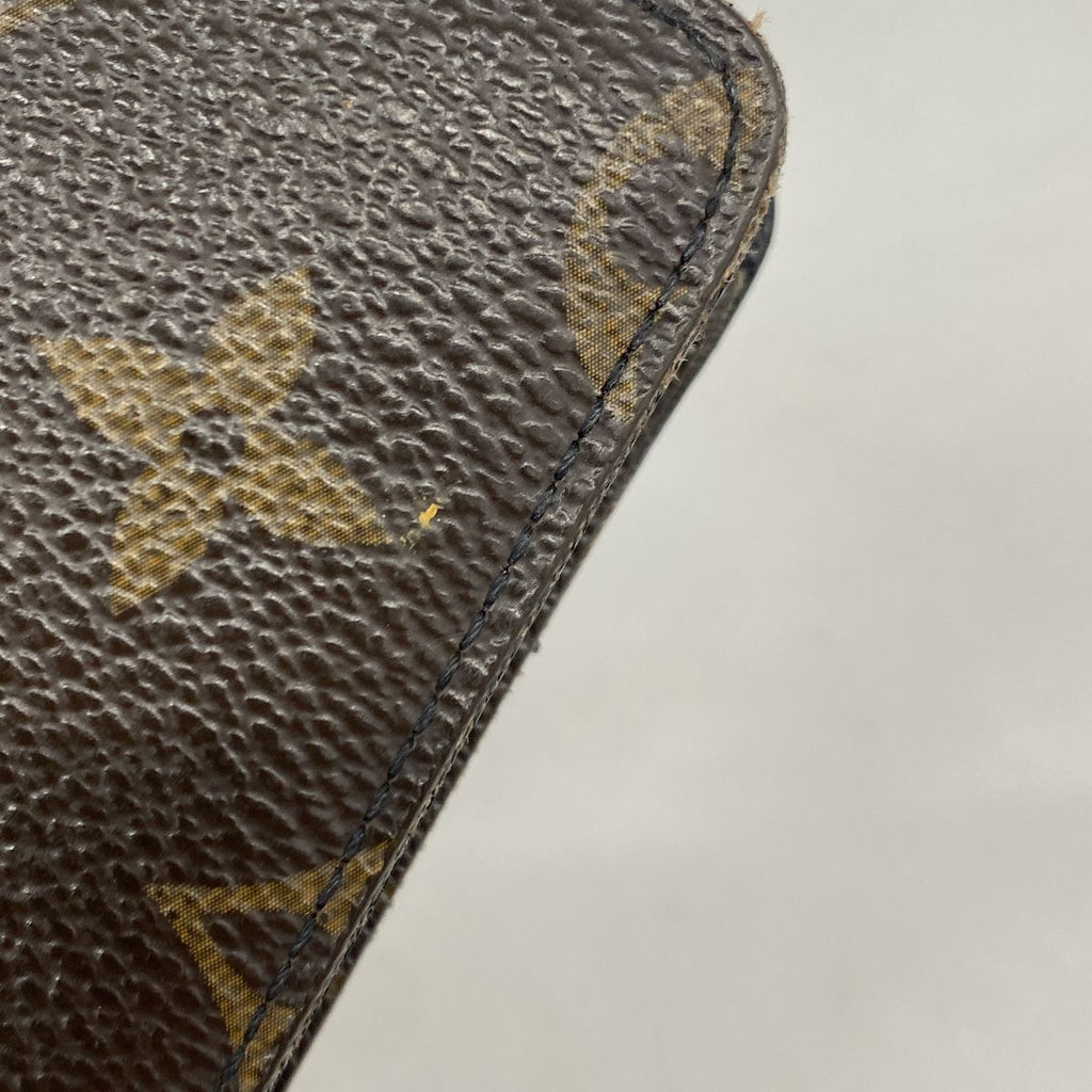 Louis Vuitton Wallet Monogram Macassar Portefeuille Tanon Brown Black — view 7