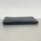 Chanel Wallet Camellia Lambskin Black Silver — view 2