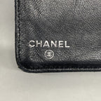 Chanel Wallet Camellia Lambskin Black Silver — view 4