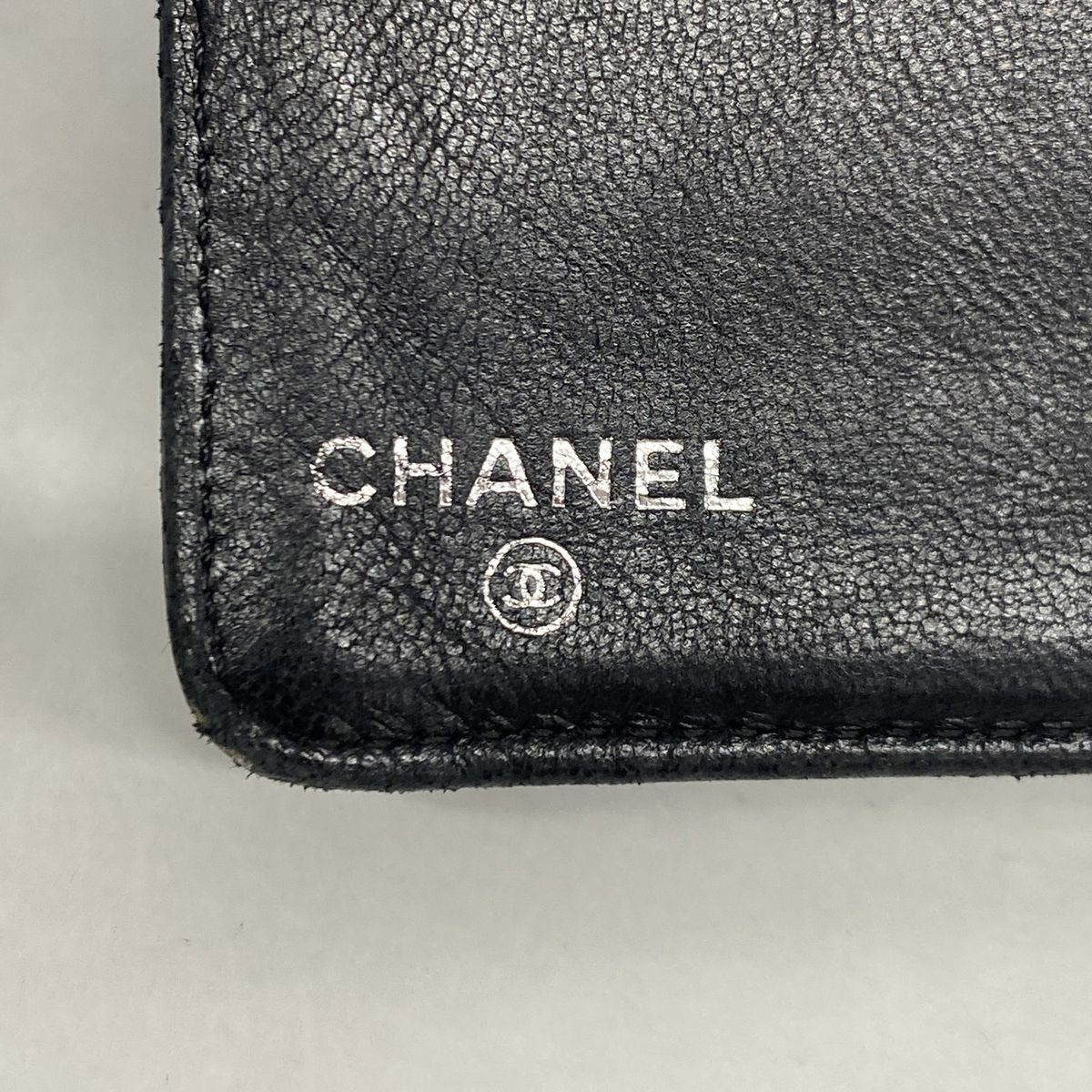 Chanel Wallet Camellia Lambskin Black Silver — view 4