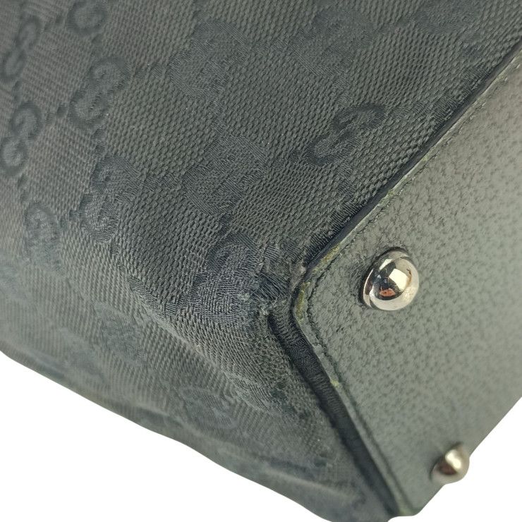Gucci Tote Bag GG Canvas Black Silver — view 5