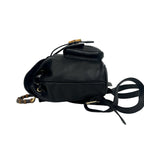 Gucci Vintage Bamboo Leather Backpack Black — view 5