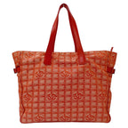 Chanel New Travel Tote Bag TGM Nylon Red Large — view 2