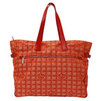 Chanel New Travel Tote Bag TGM Nylon Red Large