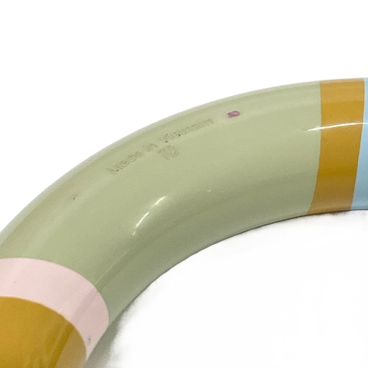 Hermes Bangle H Equipe Light Green Brown Multi Bracelet — view 5