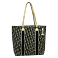 Dior Tote Bag Trotter Beige Black Ivory Leather