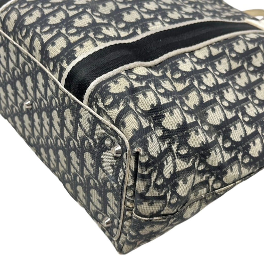 Dior Tote Bag Trotter Beige Black Ivory Leather — view 6