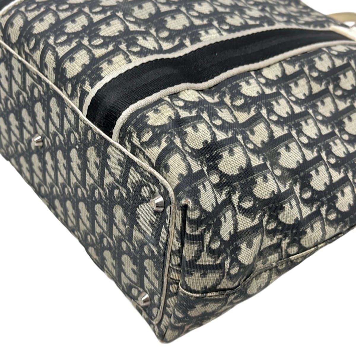 Dior Tote Bag Trotter Beige Black Ivory Leather — view 6