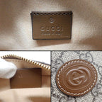 Gucci Shoulder Bag Interlocking G Beige Ebony GG Supreme Canvas Leather — view 7