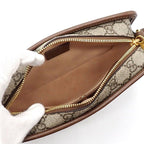 Gucci Shoulder Bag Interlocking G Beige Ebony GG Supreme Canvas Leather — view 5