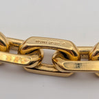 Louis Vuitton Collier LV Edge Chain Necklace Gold Padlock — view 7