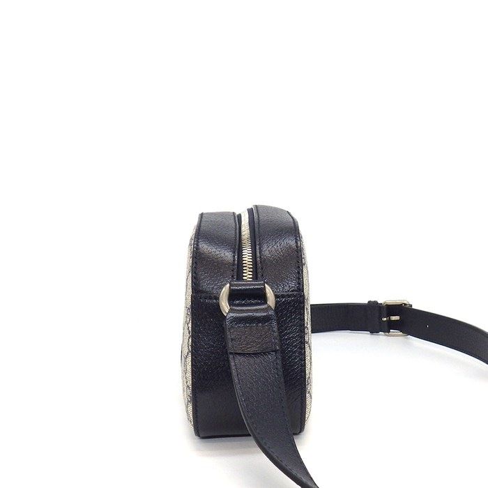 Gucci Shoulder Bag Ophidia Cross Beige Blue GG Supreme Canvas Leather — view 3
