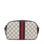Gucci Shoulder Bag Ophidia Cross Beige Blue GG Supreme Canvas Leather — view 2