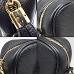 Gucci Shoulder Bag Soho Small Tassel Disco Black Leather Gold — view 7