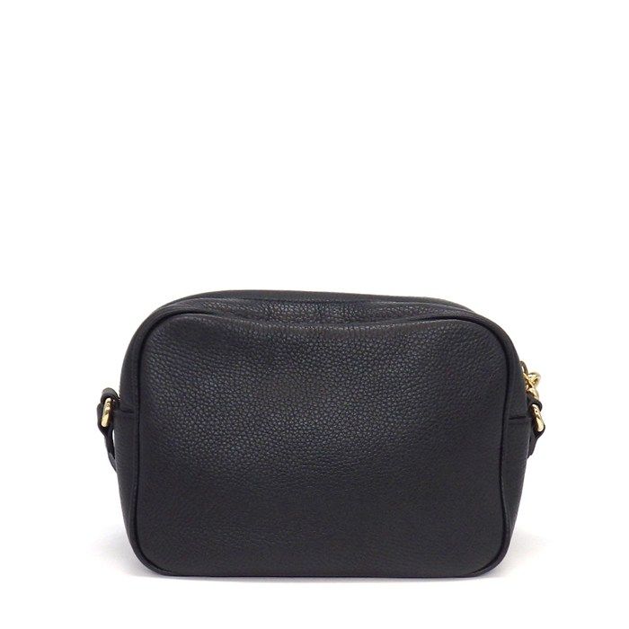 Gucci Shoulder Bag Soho Small Tassel Disco Black Leather Gold — view 2