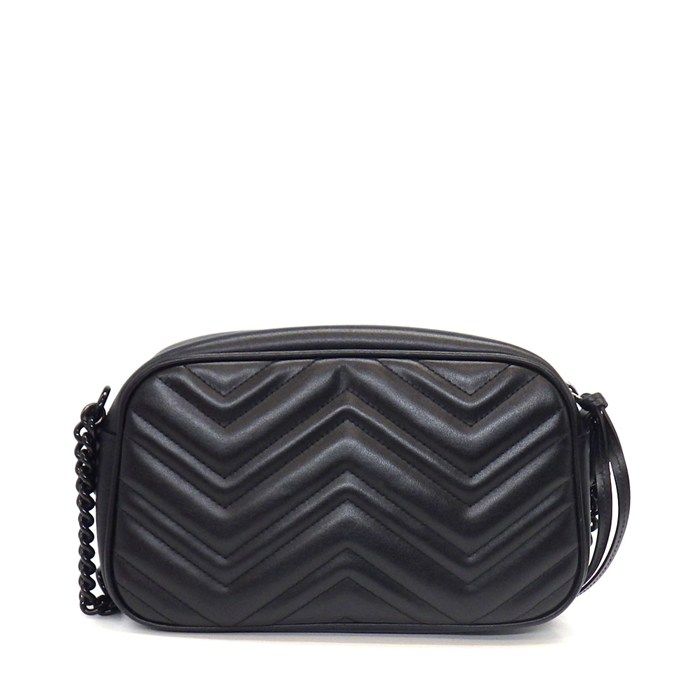 Gucci Shoulder Bag GG Marmont Small So Black Leather — view 2