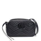 Gucci Shoulder Bag GG Marmont Small So Black Leather
