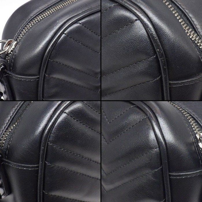 Gucci Shoulder Bag GG Marmont Small So Black Leather — view 8