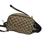 Gucci Abbey GG Canvas Leather Backpack Brown — view 6